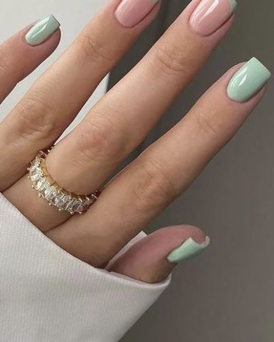 Taille moyenne ongles "square" // Nail art.