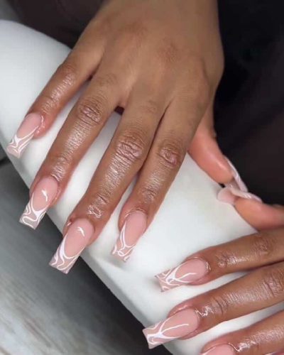 Longs ongles "square" // Nail art.