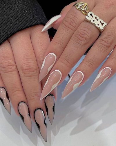 Longs ongles "stiletto" // Nail art.