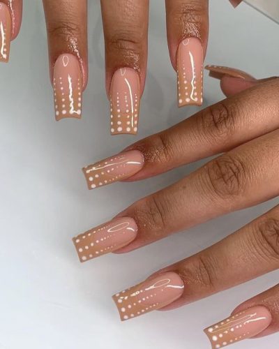 Longs ongles "square" // Nail art.