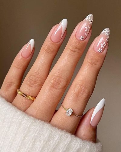 Taille moyenne ongles "almond" // Nail art.