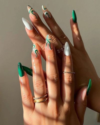 Lons ongles "almond" // Nail art.